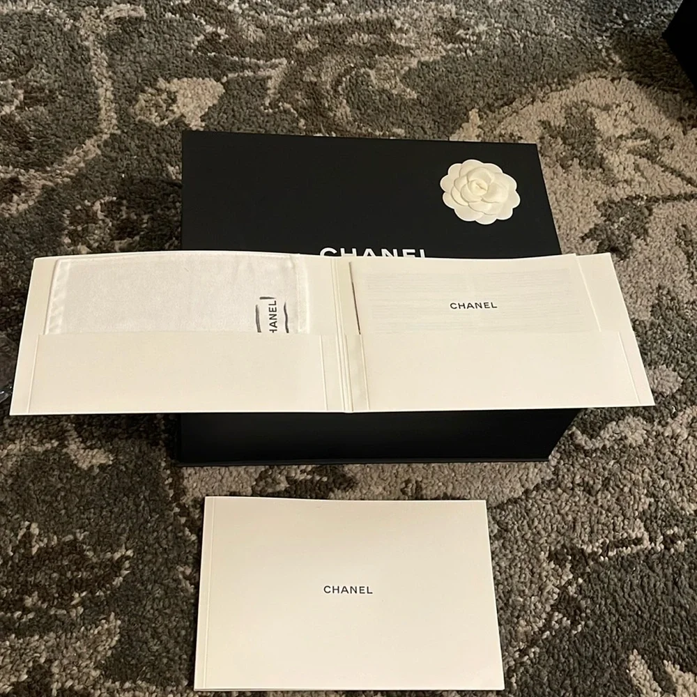 Chanel Black Magnetic Box And Booklets